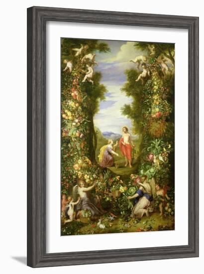 Christ and Mary Magdalene-Jan Brueghel the Elder-Framed Giclee Print