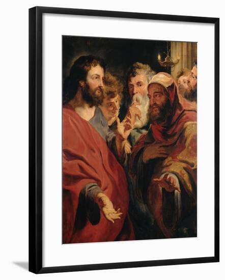 Christ and Nicodemus-Jacob Jordaens-Framed Giclee Print