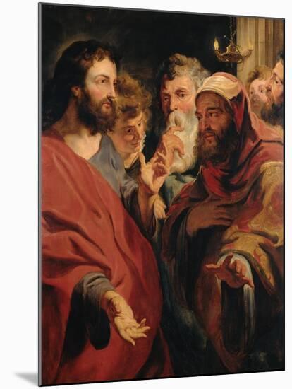 Christ and Nicodemus-Jacob Jordaens-Mounted Giclee Print