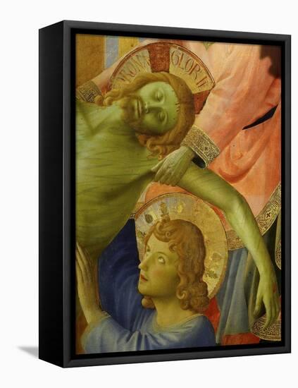 Christ and Saint John, from the Deposition of Christ, 1435, from Holy Trinity Altarpiece (Detail)-Fra Angelico-Framed Premier Image Canvas