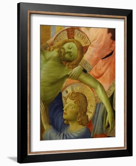 Christ and Saint John, from the Deposition of Christ, 1435, from Holy Trinity Altarpiece (Detail)-Fra Angelico-Framed Giclee Print