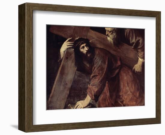 Christ and Simon the Cyrenian-Titian (Tiziano Vecelli)-Framed Giclee Print