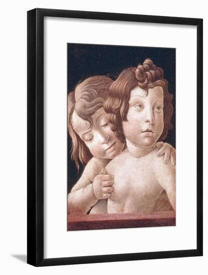 Christ and St John by Bellini-Giovanni Bellini-Framed Art Print