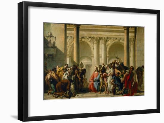 Christ and the Adulteress-Giovanni Battista Tiepolo-Framed Giclee Print