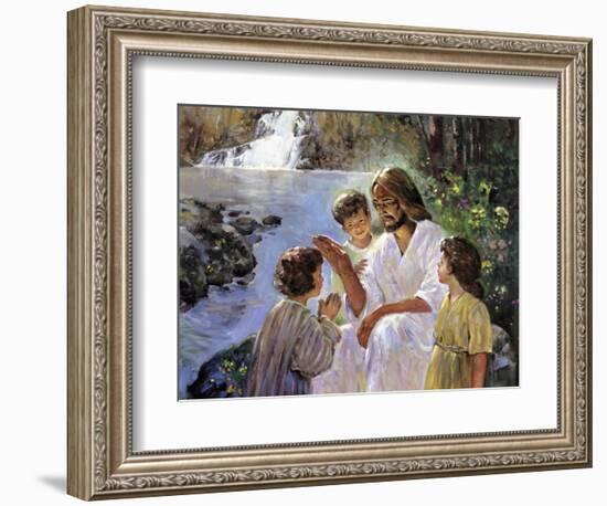 Christ and the Children-Hal Frenck-Framed Giclee Print