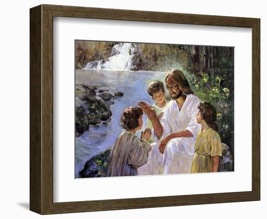 Christ and the Children-Hal Frenck-Framed Giclee Print