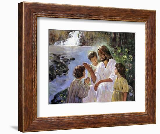 Christ and the Children-Hal Frenck-Framed Giclee Print