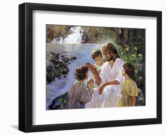 Christ and the Children-Hal Frenck-Framed Giclee Print