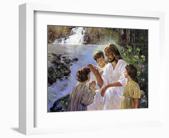 Christ and the Children-Hal Frenck-Framed Giclee Print