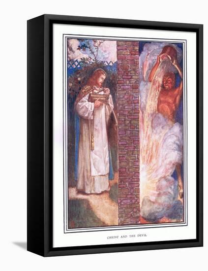Christ and the Devil-John Byam Liston Shaw-Framed Premier Image Canvas