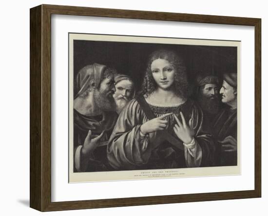 Christ and the Pharisees-Bernardino Luini-Framed Giclee Print