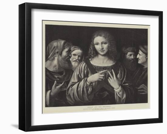 Christ and the Pharisees-Bernardino Luini-Framed Giclee Print