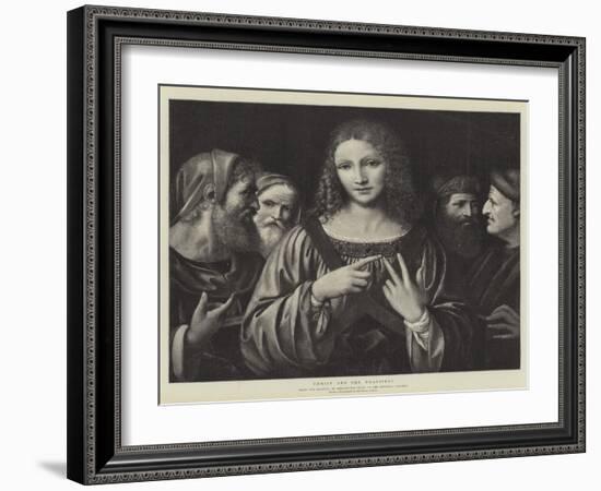 Christ and the Pharisees-Bernardino Luini-Framed Giclee Print