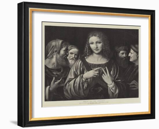 Christ and the Pharisees-Bernardino Luini-Framed Giclee Print