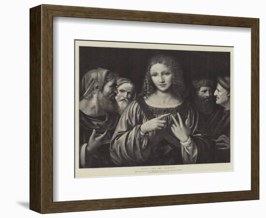 Christ and the Pharisees-Bernardino Luini-Framed Giclee Print