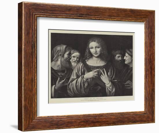 Christ and the Pharisees-Bernardino Luini-Framed Giclee Print