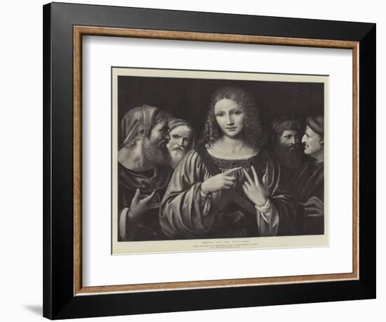 Christ and the Pharisees-Bernardino Luini-Framed Giclee Print