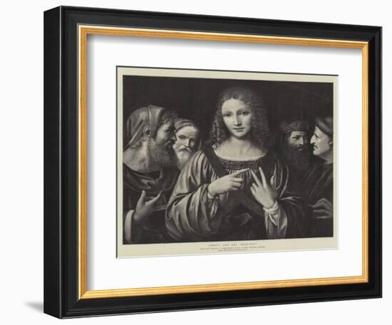 Christ and the Pharisees-Bernardino Luini-Framed Giclee Print