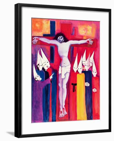 Christ and the Politicians, 2000-Laila Shawa-Framed Giclee Print