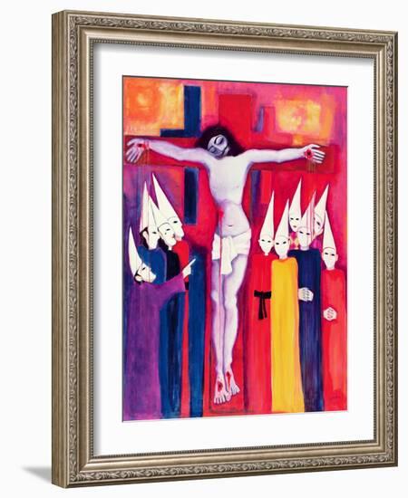 Christ and the Politicians, 2000-Laila Shawa-Framed Giclee Print