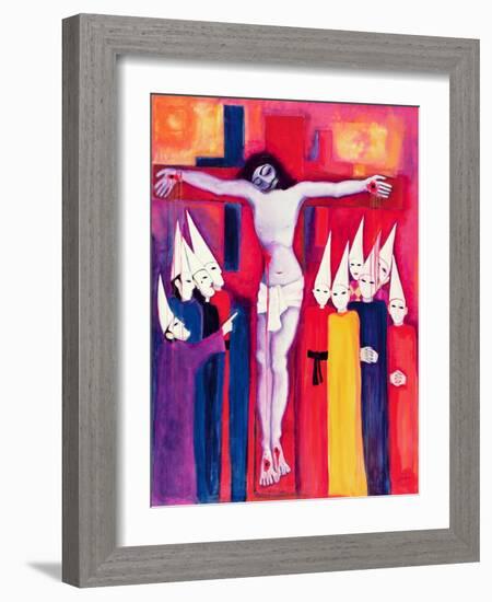 Christ and the Politicians, 2000-Laila Shawa-Framed Giclee Print