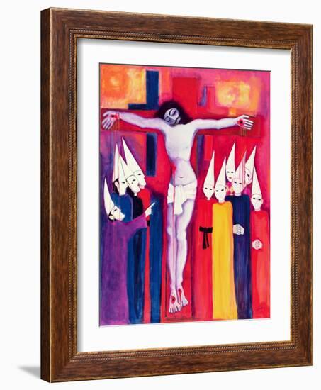 Christ and the Politicians, 2000-Laila Shawa-Framed Giclee Print