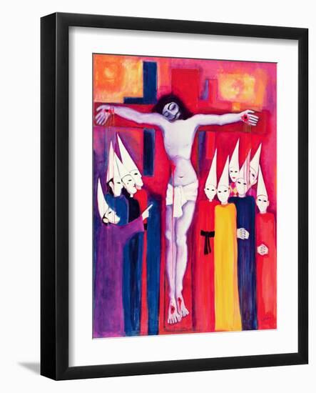 Christ and the Politicians, 2000-Laila Shawa-Framed Giclee Print