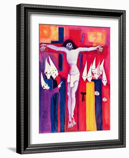 Christ and the Politicians, 2000-Laila Shawa-Framed Giclee Print