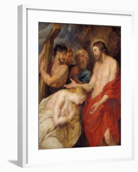 Christ and the Repentant Sinners, about 1618-Peter Paul Rubens-Framed Giclee Print