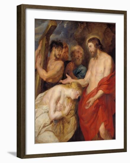 Christ and the Repentant Sinners, about 1618-Peter Paul Rubens-Framed Giclee Print