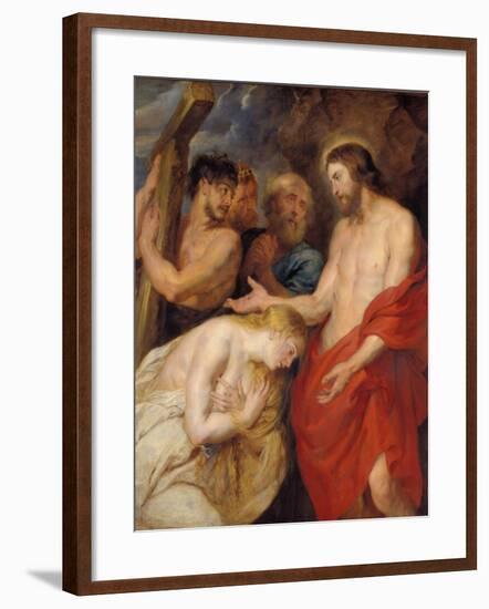 Christ and the Repentant Sinners, about 1618-Peter Paul Rubens-Framed Giclee Print