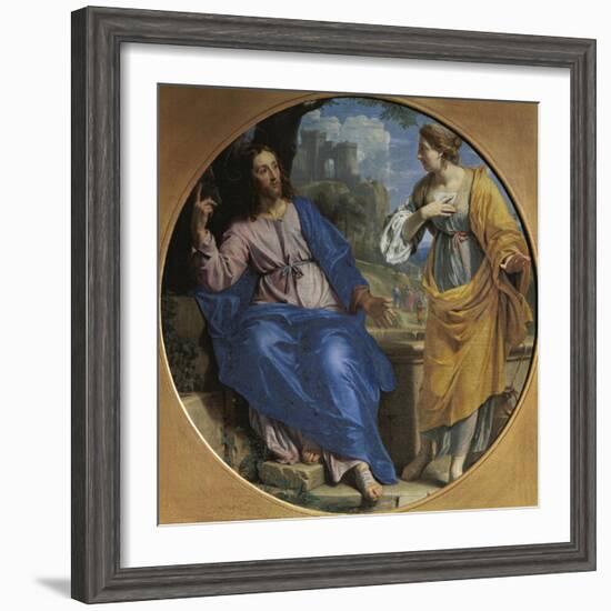 Christ and the Samaritan Woman at the Well, 1648-Philippe De Champaigne-Framed Giclee Print