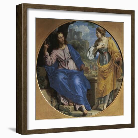 Christ and the Samaritan Woman at the Well, 1648-Philippe De Champaigne-Framed Giclee Print