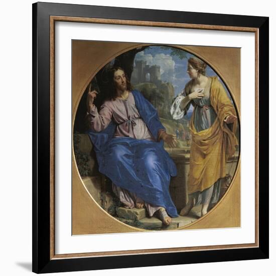 Christ and the Samaritan Woman at the Well, 1648-Philippe De Champaigne-Framed Giclee Print