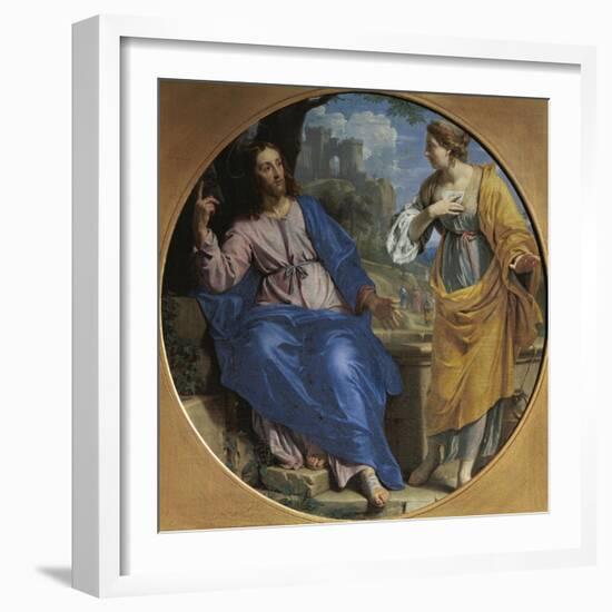 Christ and the Samaritan Woman at the Well, 1648-Philippe De Champaigne-Framed Giclee Print