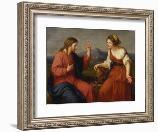 Christ and the Samaritan Woman at the Well, 1796-Angelica Kauffmann-Framed Giclee Print