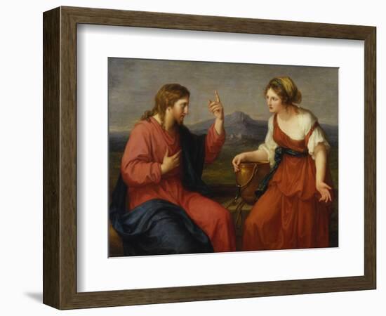 Christ and the Samaritan Woman at the Well, 1796-Angelica Kauffmann-Framed Giclee Print