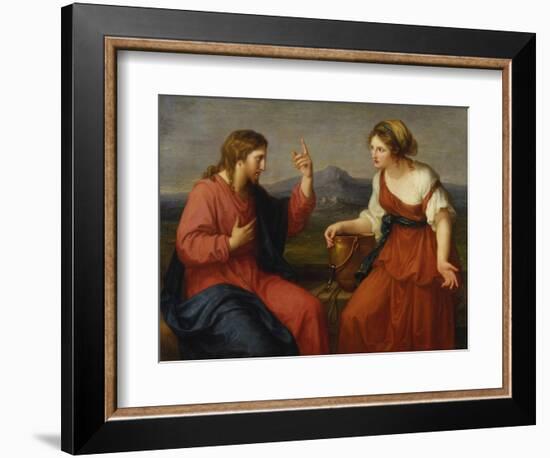 Christ and the Samaritan Woman at the Well, 1796-Angelica Kauffmann-Framed Giclee Print