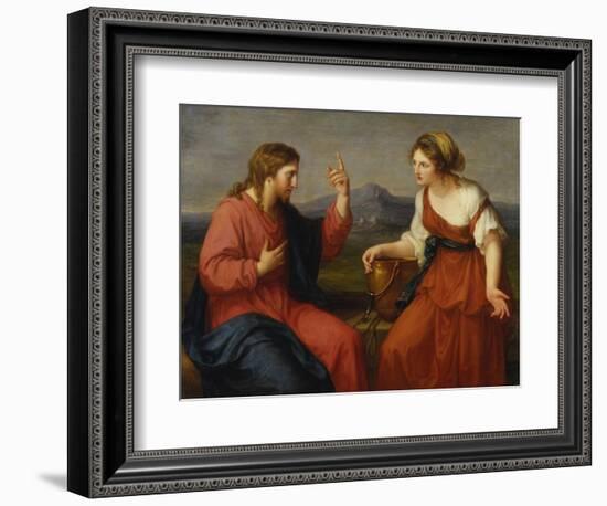 Christ and the Samaritan Woman at the Well, 1796-Angelica Kauffmann-Framed Giclee Print