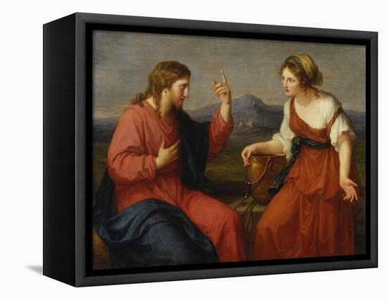 Christ and the Samaritan Woman at the Well, 1796-Angelica Kauffmann-Framed Premier Image Canvas