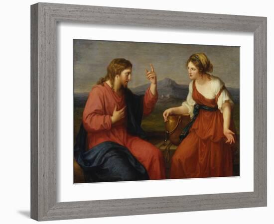 Christ and the Samaritan Woman at the Well, 1796-Angelica Kauffmann-Framed Giclee Print