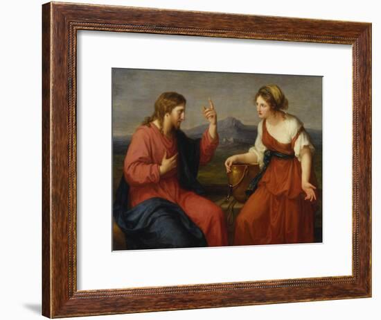 Christ and the Samaritan Woman at the Well, 1796-Angelica Kauffmann-Framed Giclee Print