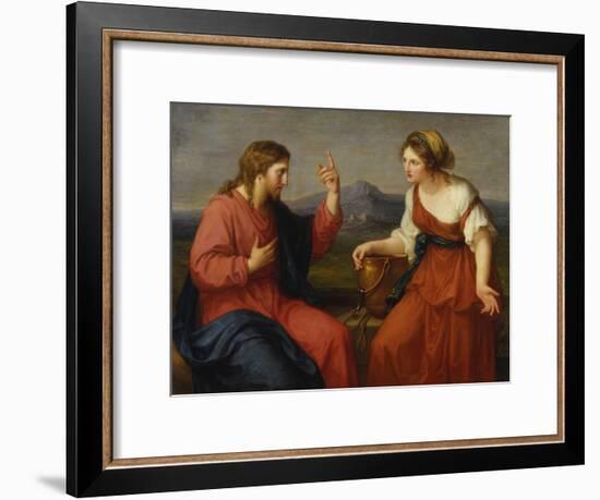 Christ and the Samaritan Woman at the Well, 1796-Angelica Kauffmann-Framed Giclee Print