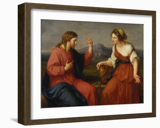 Christ and the Samaritan Woman at the Well, 1796-Angelica Kauffmann-Framed Giclee Print