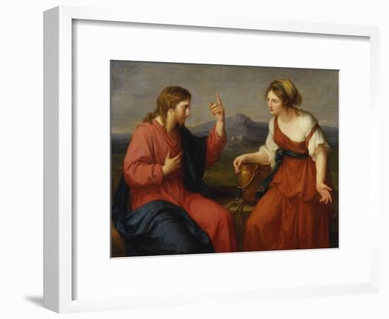 Christ and the Samaritan Woman at the Well, 1796-Angelica Kauffmann-Framed Giclee Print