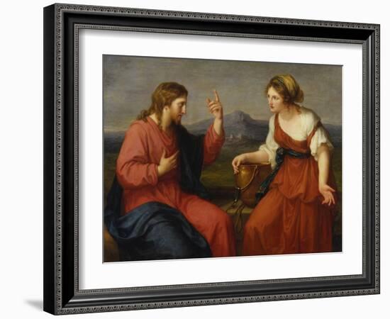 Christ and the Samaritan Woman at the Well, 1796-Angelica Kauffmann-Framed Giclee Print