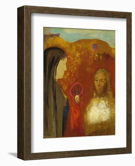 Christ and the Samaritan Woman-Odilon Redon-Framed Giclee Print