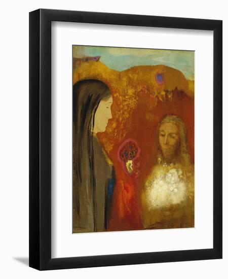 Christ and the Samaritan Woman-Odilon Redon-Framed Giclee Print