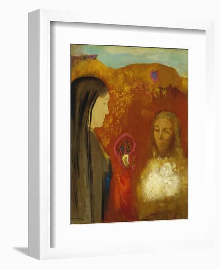 Christ and the Samaritan Woman-Odilon Redon-Framed Giclee Print