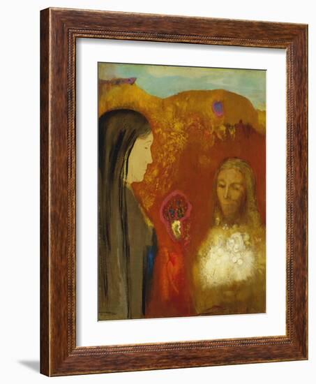 Christ and the Samaritan Woman-Odilon Redon-Framed Giclee Print